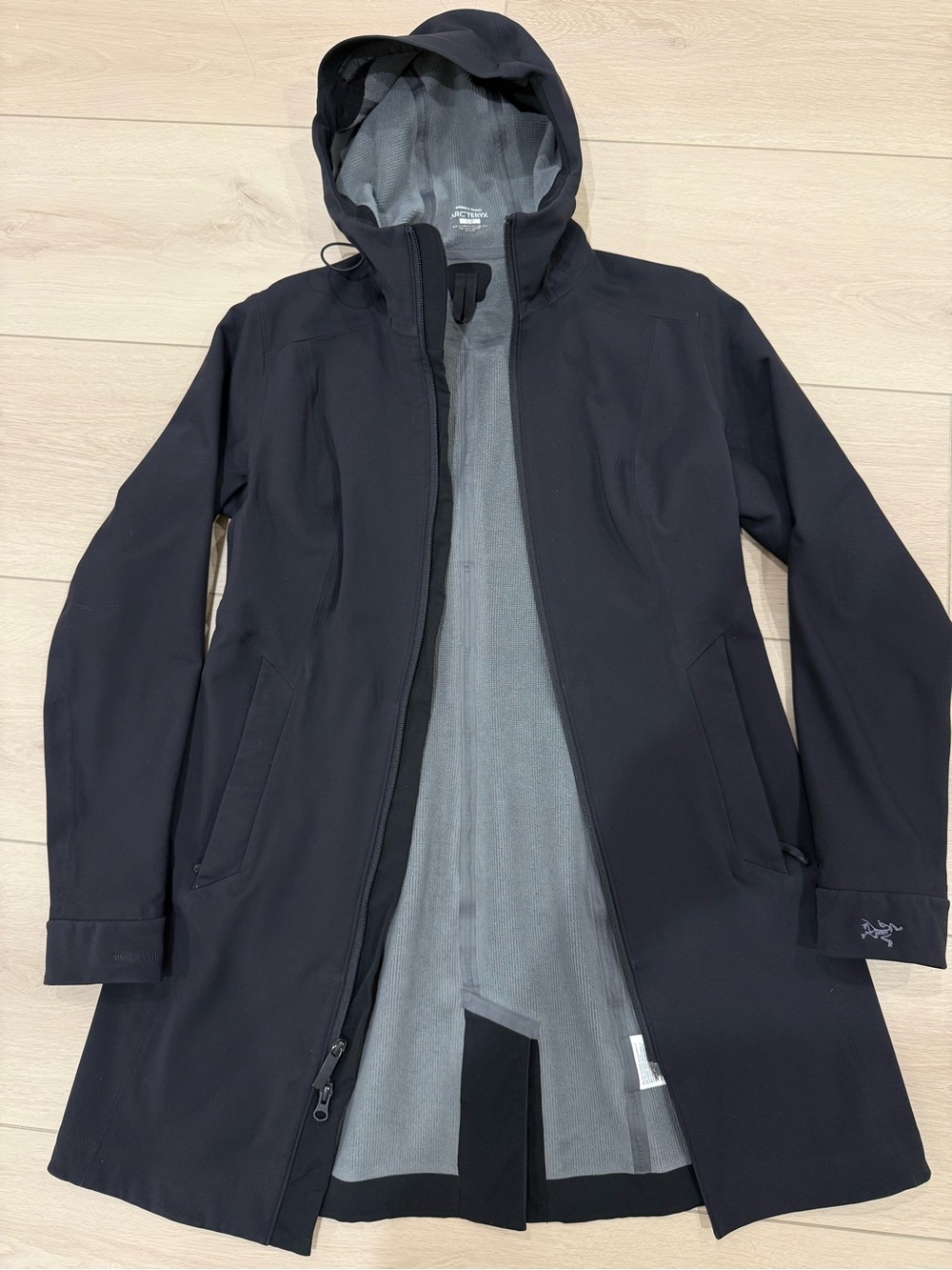 ARC'TERYX NALO JACKET GORE WINDSTOPPER SOFTSHELL COAT WOMENS SIZE Small BLACK